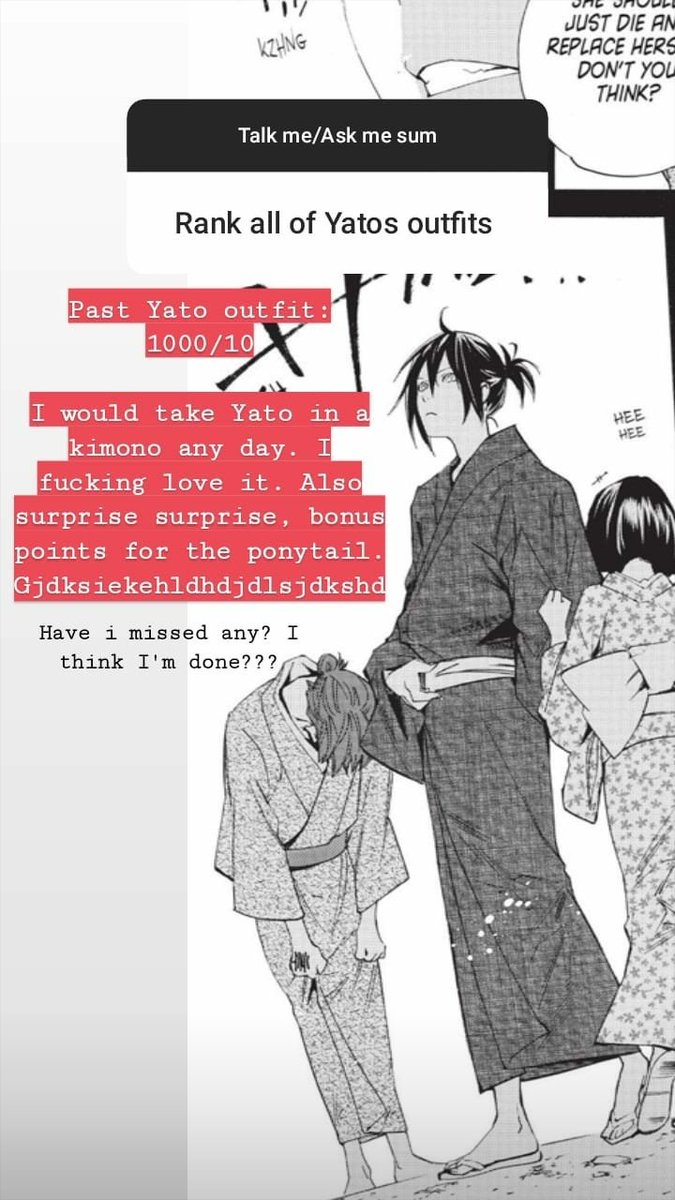 Rating Yato's outfits because i have nothing better to do,A THREAD: