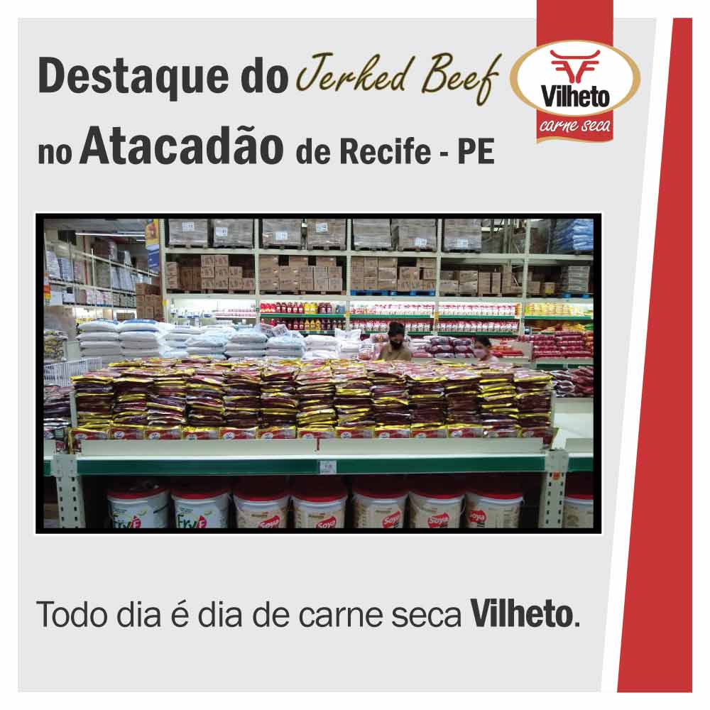 Vilheto's tweet photo. O Atacadão do Recife estão c toda a nossa linha d Jerked Beef.
Todos os cortes e em diversas embalagens (400g, 1kg e 5kg).
Esse nosso comercial é porreta‼️
https://t.co/JrwVPkD2nM
#PontoDeVenda #carnesvilheto
#carne #carneseca #charque #jerkedbeef
#qualidade #carnebrasil #jaba https://t.co/SAo6RBWTjx