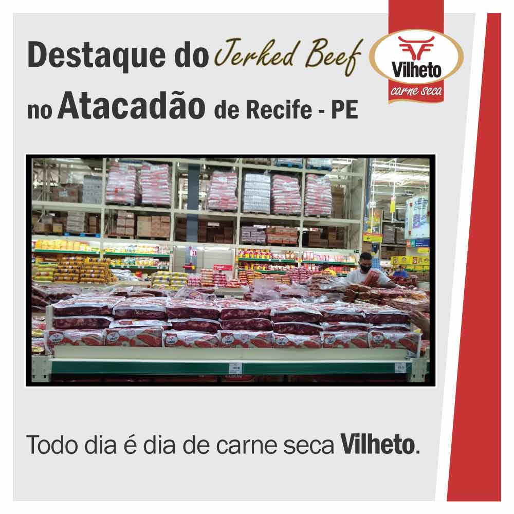 Vilheto's tweet photo. O Atacadão do Recife estão c toda a nossa linha d Jerked Beef.
Todos os cortes e em diversas embalagens (400g, 1kg e 5kg).
Esse nosso comercial é porreta‼️
https://t.co/JrwVPkD2nM
#PontoDeVenda #carnesvilheto
#carne #carneseca #charque #jerkedbeef
#qualidade #carnebrasil #jaba https://t.co/SAo6RBWTjx