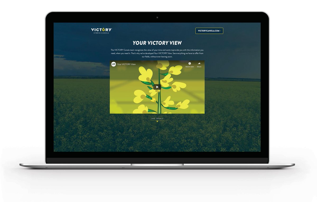 VICTORYcanola's tweet photo. We know the value of your time and want to help you get the information you want, when you need it. Your Victory View does just that. See what's happening at select #VICTORYcanola trial sites, when it's convenient for you. Visit our new virtual tour site: https://t.co/z81AfRoQDh https://t.co/NMqfykaHb9