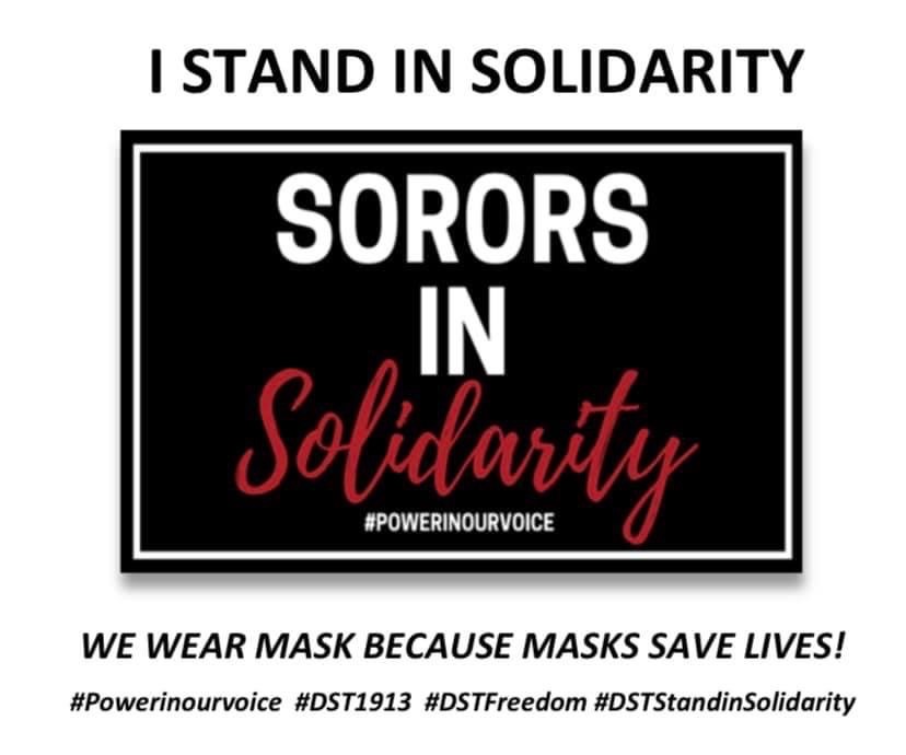 TucsonDelta's tweet photo. Tucson Alumnae Chapter members stand with Soror &amp; Mayor, Keisha Lance Bottoms!
#DeltasInTheDesert
#PowerInOurVoice 
#SororsInSolidarity 
#DontMessWithTheReds https://t.co/poCxZVHVTw