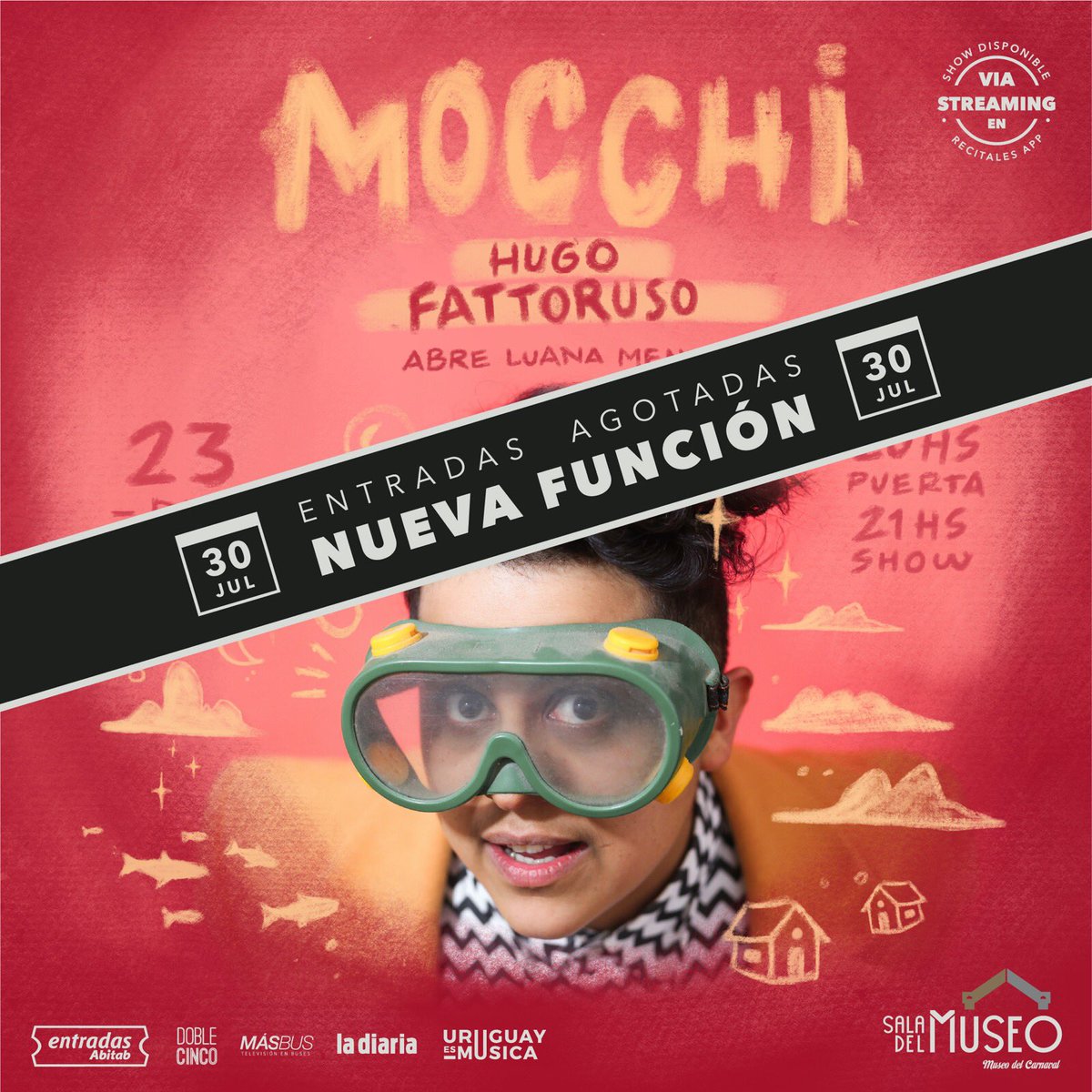 recitalesapp's tweet photo. Show en vivo por streaming en la @saladelmuseo de @lucianamocchi y @HugoFattoruso por https://t.co/Uc7ykKYNLV https://t.co/L0m6oFKZyh