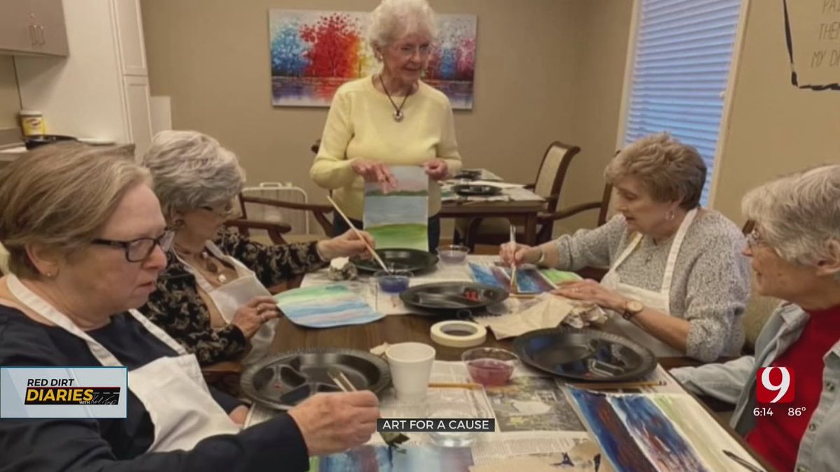 Oldplparecool's tweet photo. “90-year-old Beverly Langley is actually finding inspiration during the pandemic. She’s an artist and specializes in watercolors.” #OPAC #OldPeopleAreCool #GeroTwitter  @linkedsenior @Hilar4Charity https://t.co/QPti7RpZFt https://t.co/a7IUpvJvyD