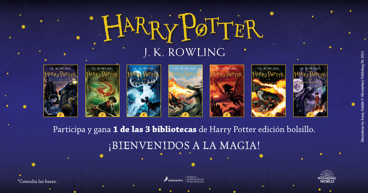 penguinlibrosmx's tweet photo. ¡Bienvenidos a la magia! Participa y gana una de las tres bibliotecas de Harry Potter📚⚡. 
Participen aquí: https://t.co/hZw0dckShD https://t.co/oGHr2SQie8