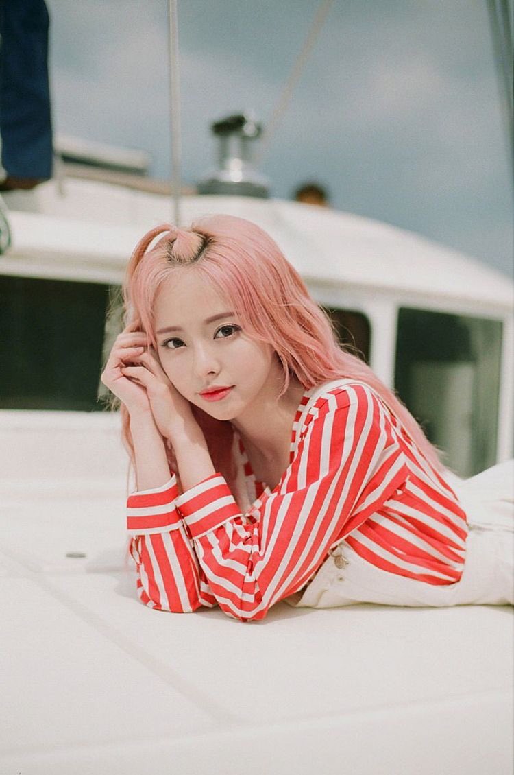 iconic pink hair