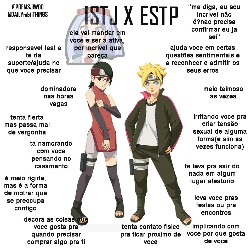 Salu Tren Twitter Istj X Estp Istj Eh A Pessoa Q Tem Q Segurar O Estp Pra Nao Fazer Merda Basicamente Ter Q Colocar Borusarada Doeu T Co fzvd6srt Twitter