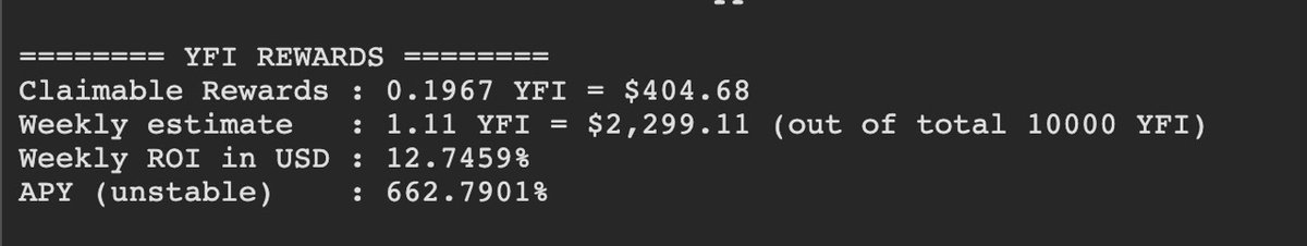  @iearnfinance's  $YFI is dominating yield farming most likely because it's the most equitable token distribution since  #bitcoin  .Further, its composability lifts the entire ecosystem, as evident from the yCRV-YFI liquidity mining pool.855% APY cc  @CurveFinance