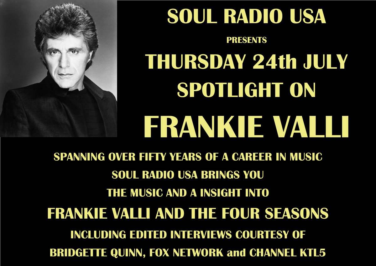 CailinxDana's tweet photo. #Nowplaying - Spotlight On 📻 Frankie Valli 📻
#Listen https://t.co/qXRSAnuAKS 
On▶️SOUL RADIO USA #StarlightBroadcasting #SoulRadioUSA, #FrankieValli #Interviews #BehindTheGrooveLasVegas #FrankieValli #BigDawgProductionsLosAngeles #HalAwards2021 #Hope #50YearsGetCarter https://t.co/OowNbhIvl9