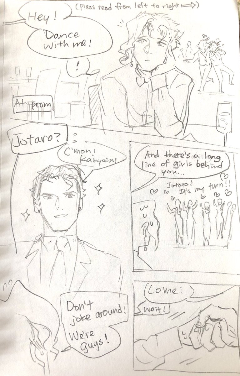 Doodling it out quickly... so...
Dio Jr. is that annoying kid...?
Giorno tho???
#Jotakak 