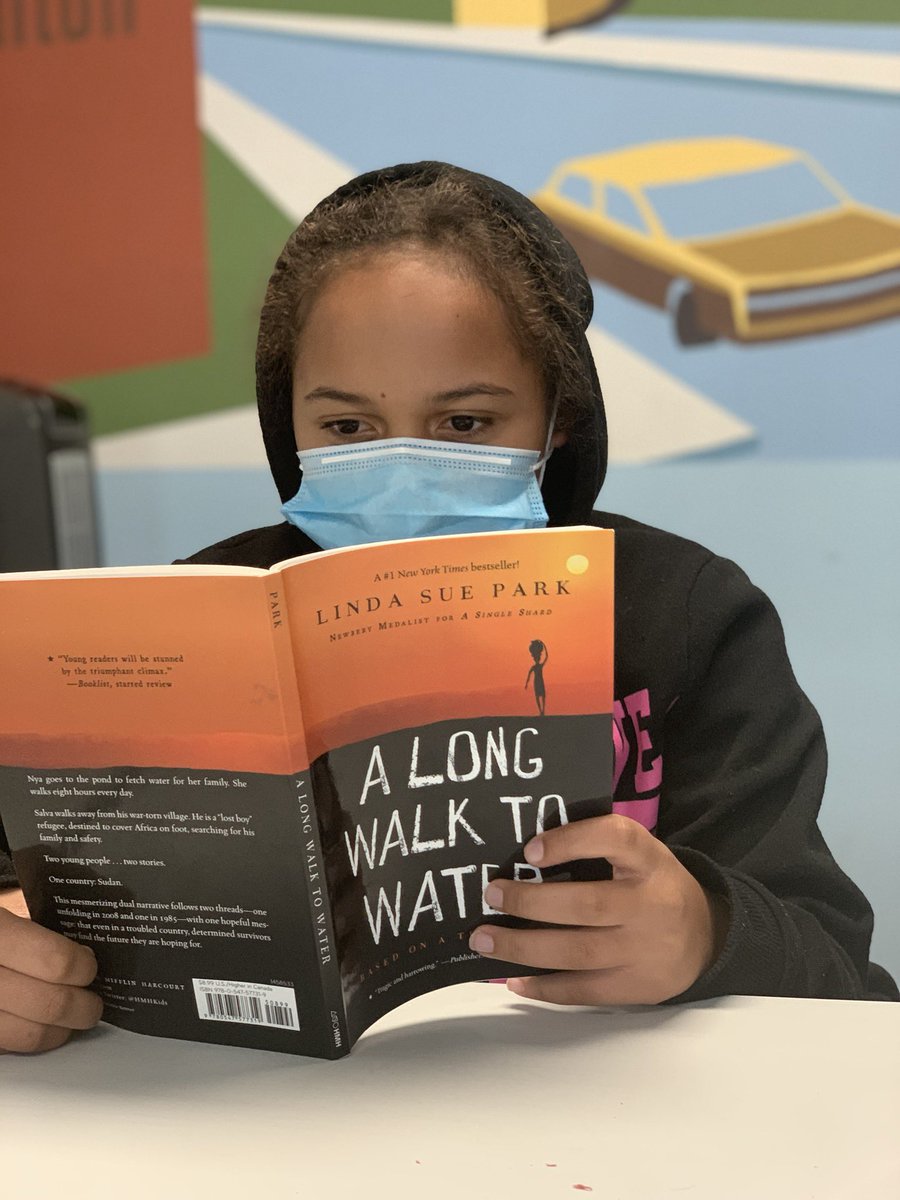 CFUM_DSM's tweet photo. Literacy is a main focus at CFUM and our Awesome Summer Days program. We just finished ‘A Long Walk to Water’ and our kids 10/10 recommend. What’s on your summer reading list? #CFUM #AwesomeSummerDays https://t.co/x7o339Bsqc