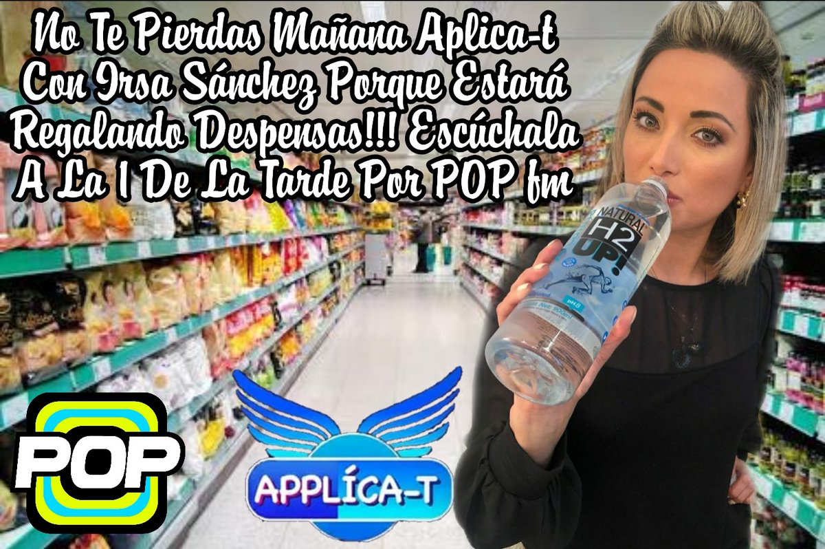 TurboFansdeIrsa's tweet photo. Mi gente chula no te pierdas mañana @PopRadioMx  con nuestra querida @irsasanchez  porque estará regalando muchas despensas 🙌🙌🙌🙌 así que toda la gente de la #alcaldia de #iztacalco pendientes mañana 13:00 hrs en #aplicate porque podrás ganarte tú #despensa https://t.co/TgZe70HTAM