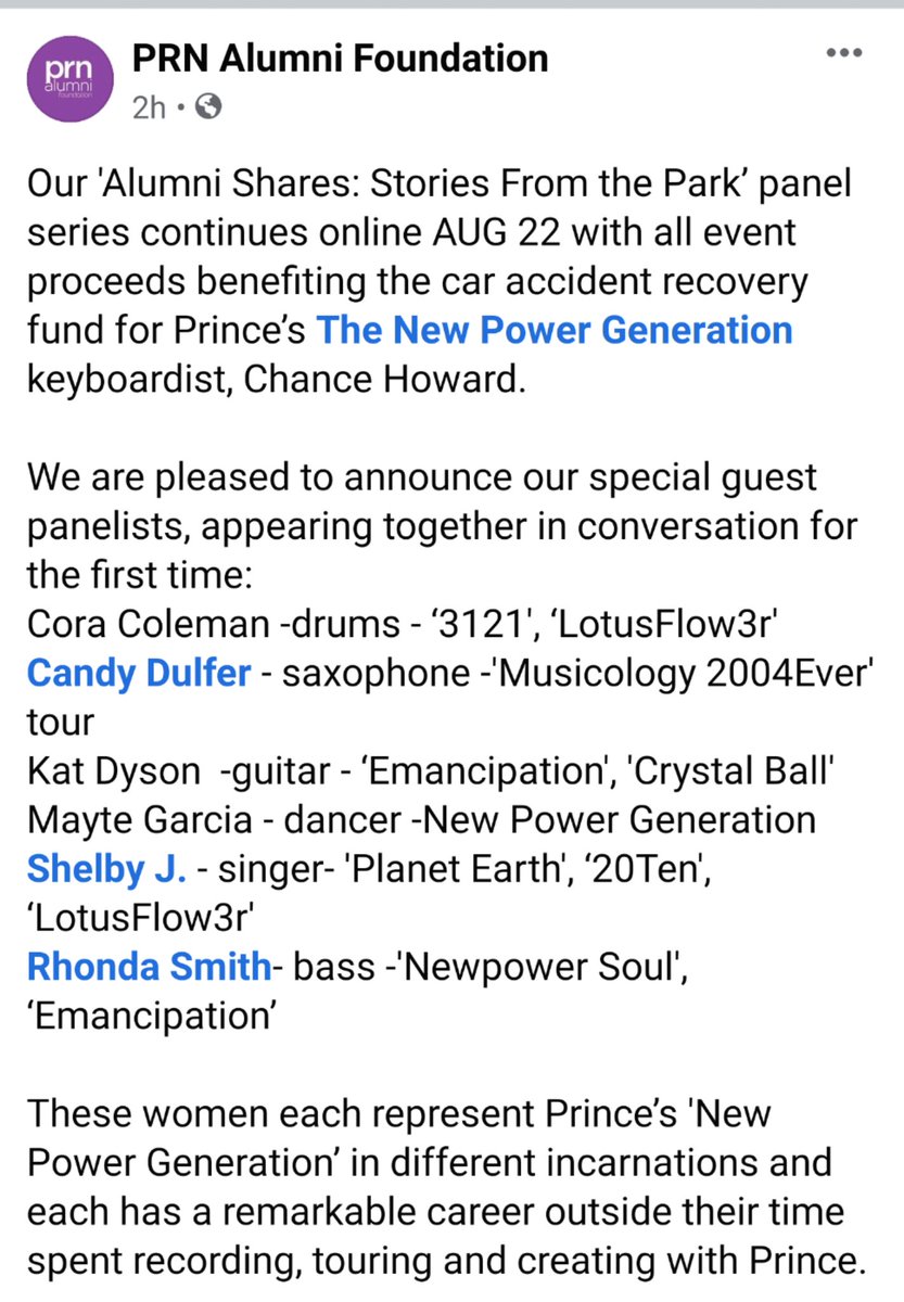 darlingnisi's tweet photo. Up next from the @PrnAlumniFDN! Benefit for #ChanceHoward 🥰 August 22 at 9pm EST! See here for more info!
https://t.co/HTbhCOBXH7 https://t.co/L9P7bLVyQi