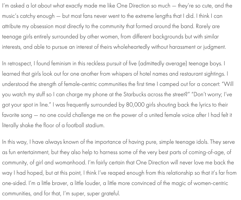 1D has just been the best – I’m now a little braver, a little louder, a little more convinced of the magic of women-centric communities and for that, I’m super grateful! (ok this is my cheesy post for the night, bye!)