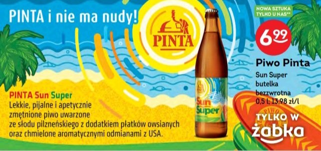taka_piana's tweet photo. #SunSuper #HazyPaleAle czyli pierwsze piwo od #Żabka wyprodukowane w #Pinta ?! 🍷#PianaNews #beershopping #piwnezakupy #craftbeer #craftbeerPOLAND #browarrzemieślniczy #beer #piwo #bier #bière #birra #øl #cerveza #cerveja #beerporn #beerphoto #craftbier #beergasm https://t.co/Mk537qpkrj