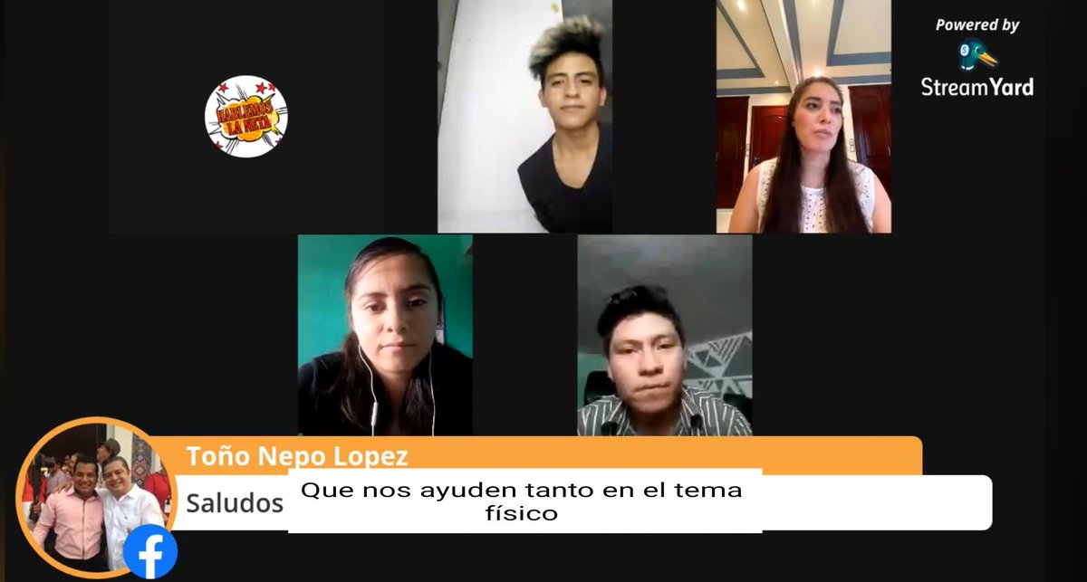 CENJP's tweet photo. Ya comenzó la charla de nuestra Presidenta @fuensantaGuerr4 con nuestros amigos de @jpnicolasromero en #HablemosLaNeta.
#JPandando https://t.co/88wXDKTMY6