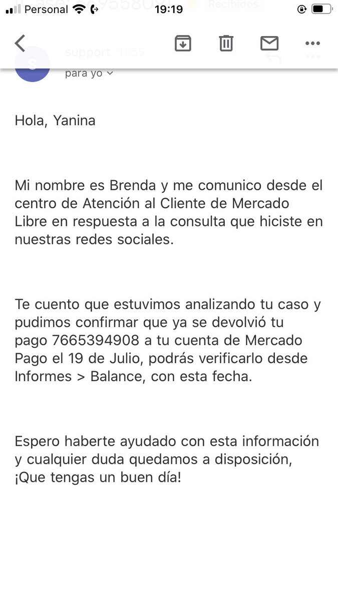 ymacri's tweet photo. @ML_Ayuda @marcos_galperin Hola !! Aquí adjunto la respuesta del “”””””equipo especializado “”””” y el comprobante de la mentira. ACLARO: reclamo una compra de $5229. La devolución que figura es una compra que cancele al rato de hacerla. https://t.co/8xsItWleg2