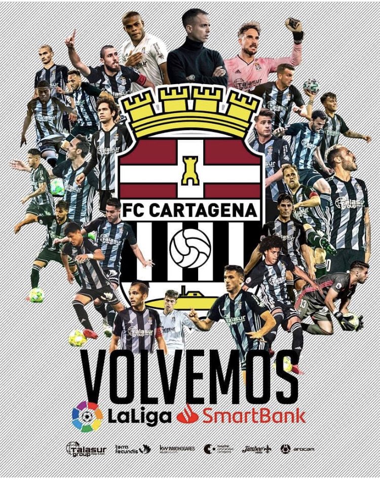 CAMPEONES 💪🍾🏆👏 VAMOS <a href="/FCCartagena_efs/">FC Cartagena</a> ⚽️ A SEGUNDAAAA!!! <a href="/LaLiga/">LALIGA</a> 🖤🤍🖤
