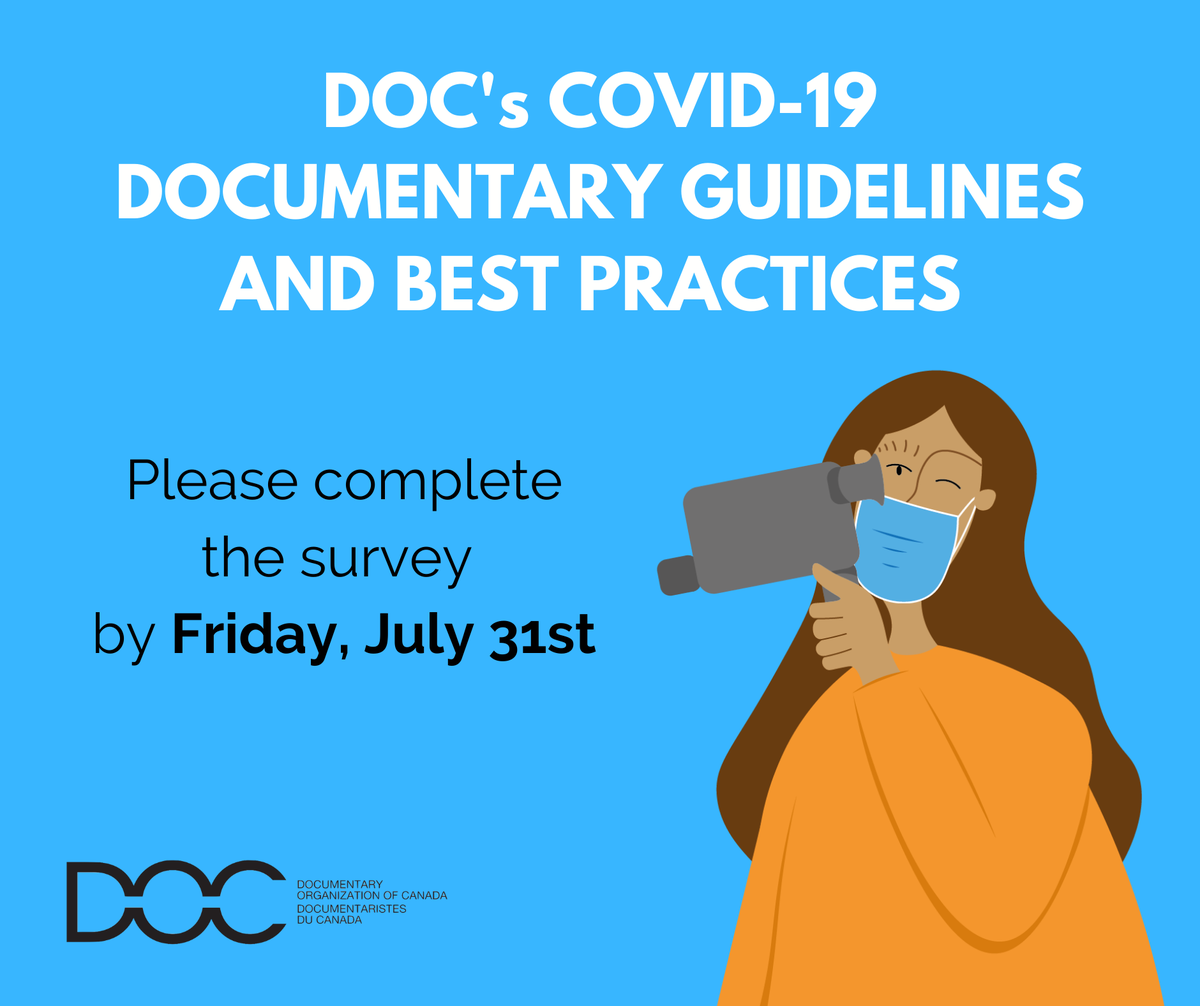 #BackToBusiness is new territory for #AlbertaDocumentary filmmakers. What are your concerns? What will you need advice/help with? Complete this survey to help us develop a protocols resource guide: 
English Survey - ow.ly/hRXY50AGGo9
French Survey surveymonkey.com/r/DOC-COVID-FR2