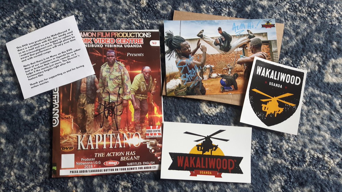 Boxworm's tweet photo. MOVIE MOVIE MOVIE!!! MOVIE!!!!! Da @Wakaliwood is on!! Thanks as always for the great products and extra goodies! ❤ We love #Wakaliwood! #Wakaliga #RamonFilmProductions #UgandasGreatestActionFilms #Kapitano #MovieNight https://t.co/c7usscKAjF
