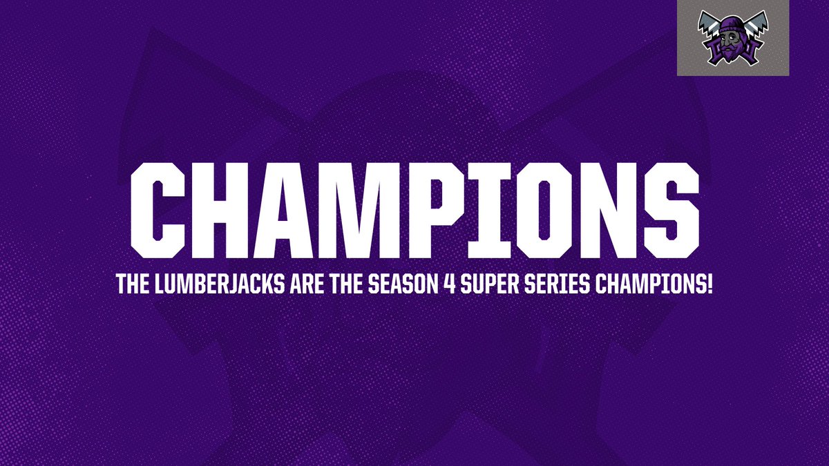 SSBLtv's tweet photo. YOUR SEASON 4 CHAMPIONS, THE LUMBERJACKS!!! https://t.co/r2VuSpJ8sS