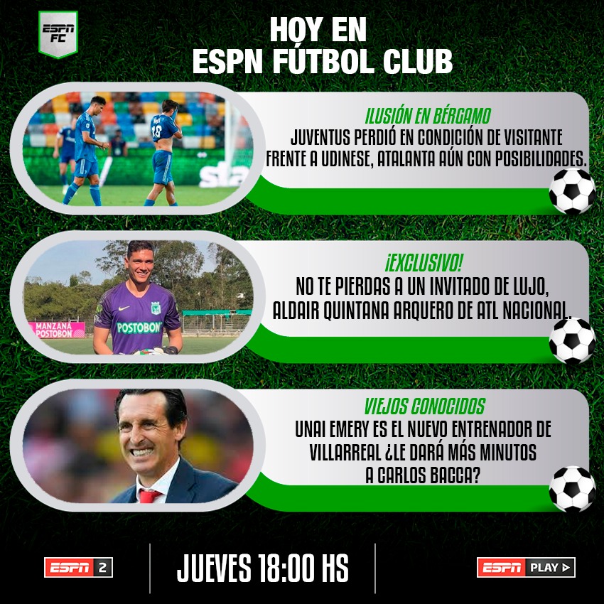 ¡Estamos listos! A las 6:00 en #ESPNFColombia todas las noticias, los goles, el análisis, el debate con argumentos. Ya nos vemos 🔥📺