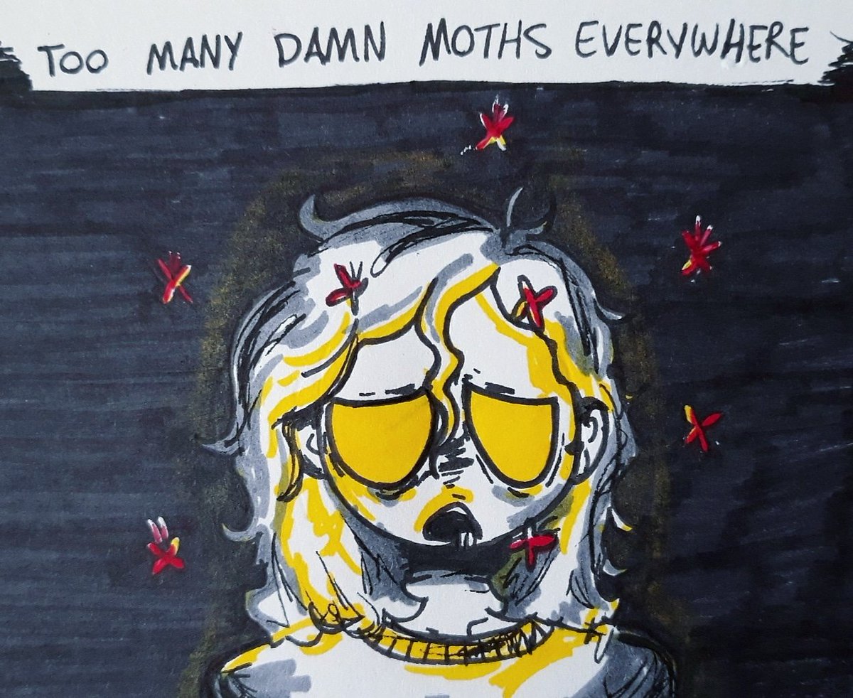 tepidEGG's tweet photo. Edgy vent art courtesy of all these damn moths in my kitchen #art #dailyart #daily #moths #moth #mothsinmykitchen #damn #kitchen #kitchenproblems #problems #heck #edgy #ventart #edgyart #edgyventart #vent #venting #light #lights #darkness #inthedark #colors #coloredart #golly https://t.co/DPOcfzHDve