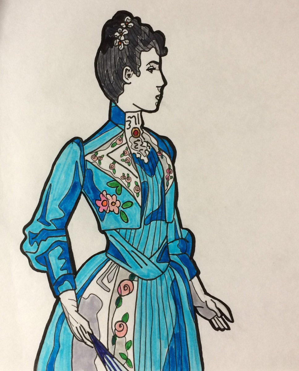 RainShoshana's tweet photo. @AtomicMrshmallw Happy birthday! What a lovely way to celebrate! I’m Rain and I draw historical ladies and pretty plants and tell stories. https://t.co/Lkjwywhtjj