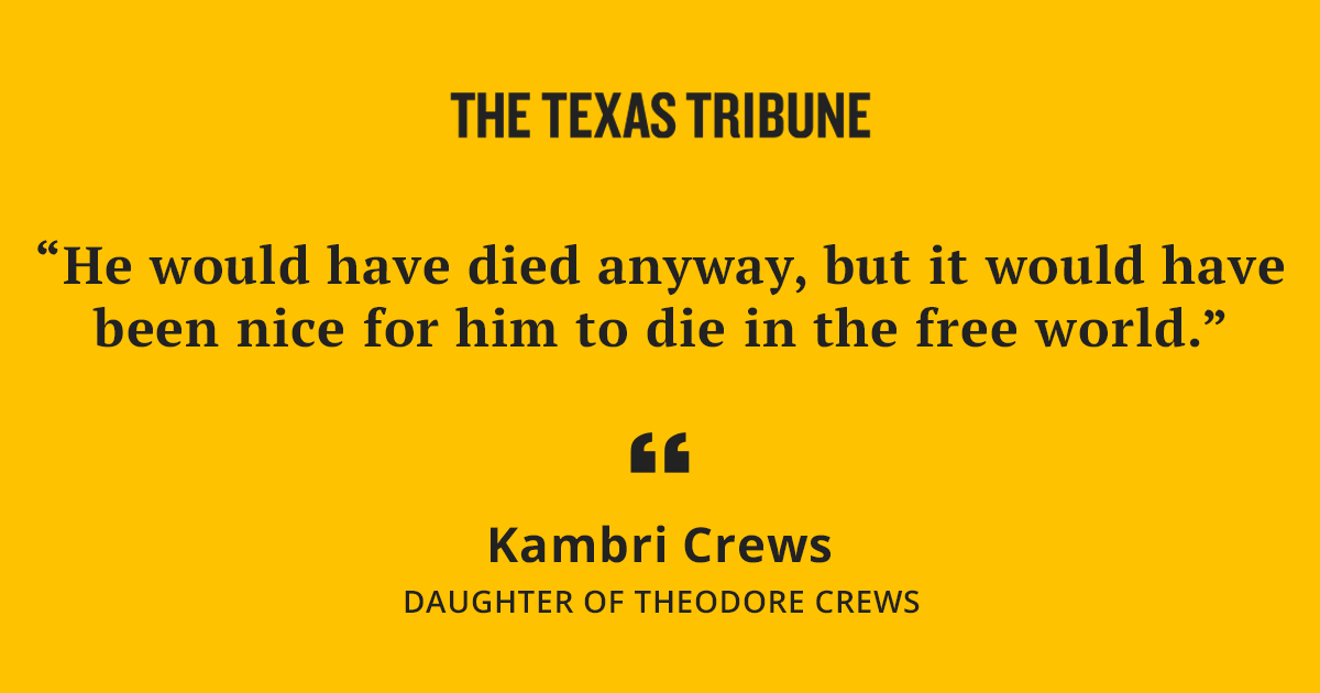 "He would have died anyway, but it would have been nice