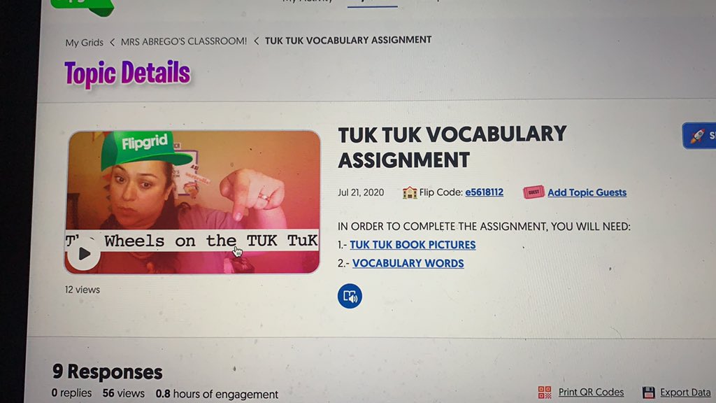 MaggieFAbrego's tweet image. Target skills: vocabulary study, application and creative thinking guided by great questioning. Students created wonderful #flipgridvideos 
@SailAway_AISD @SVann_AldineISD @RosalindBurns9 @kujawa_primary @NatalieAndrus11 @drgoffney @niecyyd3 @edventure_AISD #HighlevelThinking