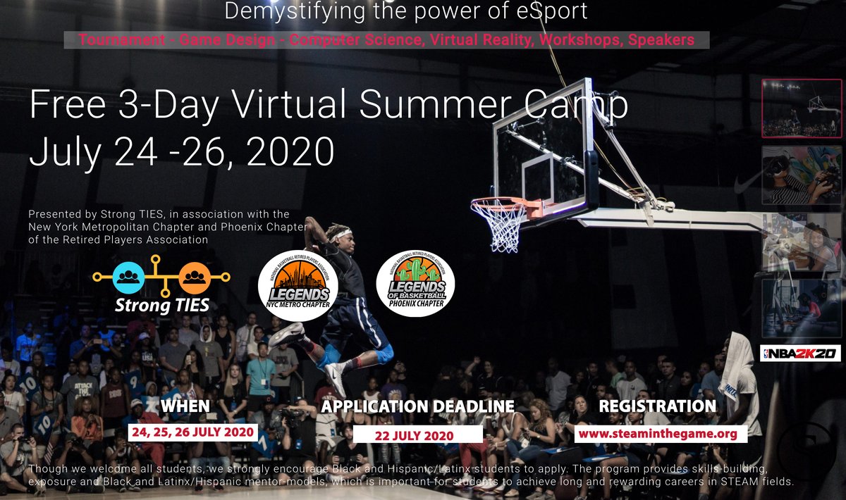 _gameflo's tweet photo. STEAM in the Game is going to be ๐ฅ๐ฅ๐ฅ. We'll be in the virtual building facilitating data analytics coursesโผ๏ธ Can't wait to see who wins the #NBA2K Tournament #SITG2020 #Esports #PlayEngageLearn https://t.co/ahdAH555Ri