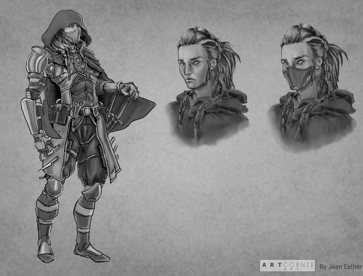 Ether3alxW0lf's tweet photo. A Grey scale portrait of my DnD Charater "Ethan Thorne" that I am Voicing and Playing in our upcoming PodCast "Immortals" under the awesome @HeroesNTheory , ART BY my Good Friend @artcornercrew (instagram) check out both pages and follow for more to come!! #dnd5e #DnD #podcast https://t.co/r25jyPKwvN