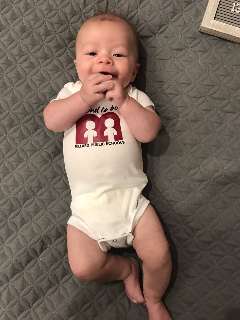 mrspurcell77's tweet photo. Not sure if I’m ready for mom to go back to teaching, but I sure do love my @MillardPS shirt ❤️ thank you @jsutfin #Proud2bMPS https://t.co/VCsXQS80h0