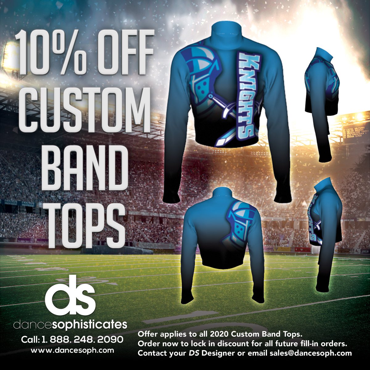 dancesoph's tweet photo. Needing a washable, easy to maintain marching band top that is branded with your school colors or logo? We can help! Please share with a band director that might be interested. #marchingband https://t.co/q1IUMWP2io
