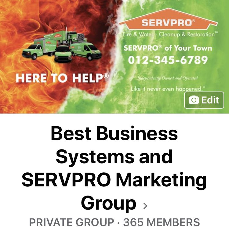 If you’re a Servpro franchise &amp; are not part of our FB group, you could be missing out. Last Friday we gave away an order of 100 face masks. The Friday before we gave away a tumbler &amp; coffee mug. What are we giving away tomorrow?  Join our group &amp; find out!