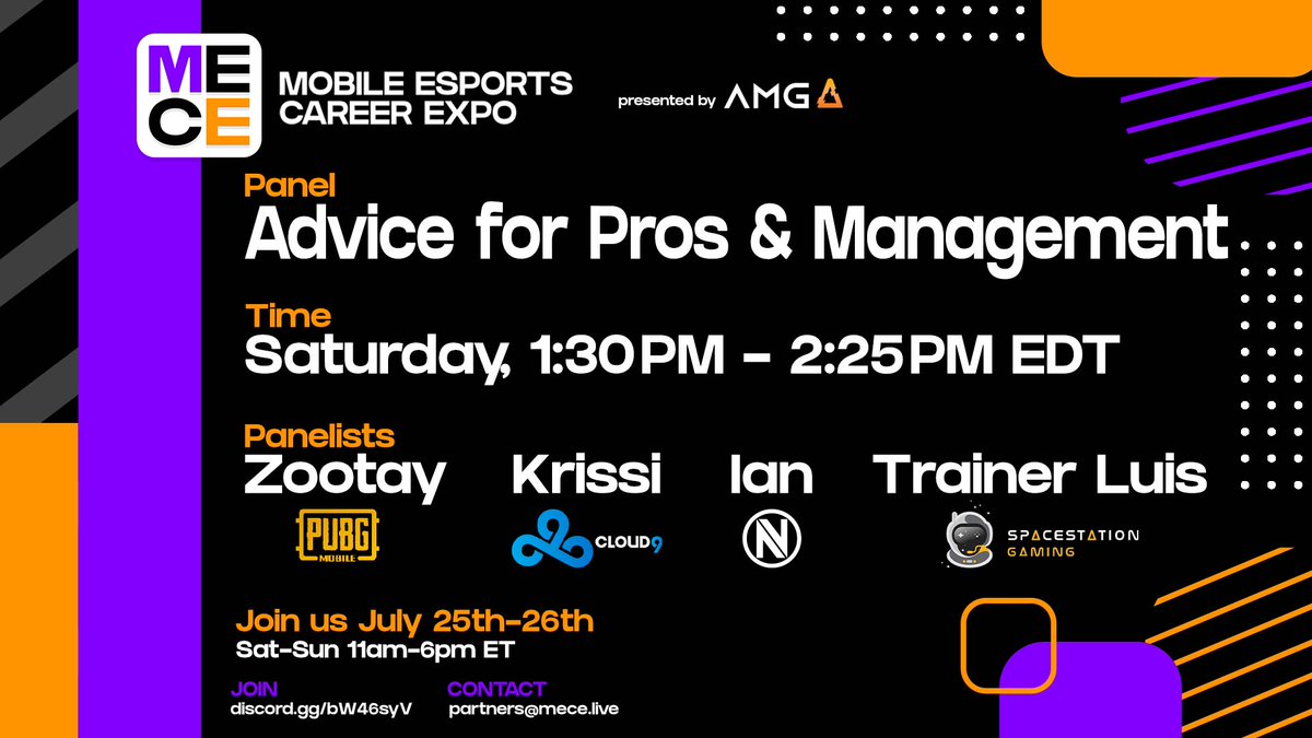 Want to go pro as a player or manager in mobile esports?

Tune in to our Advice for Pro Players & Team Management panel!

@ZoooTay 
@KrissiC9 
@IanEsports 
@TrainerLuisCR 

📺➡️youtube.com/channel/UC-VfE…