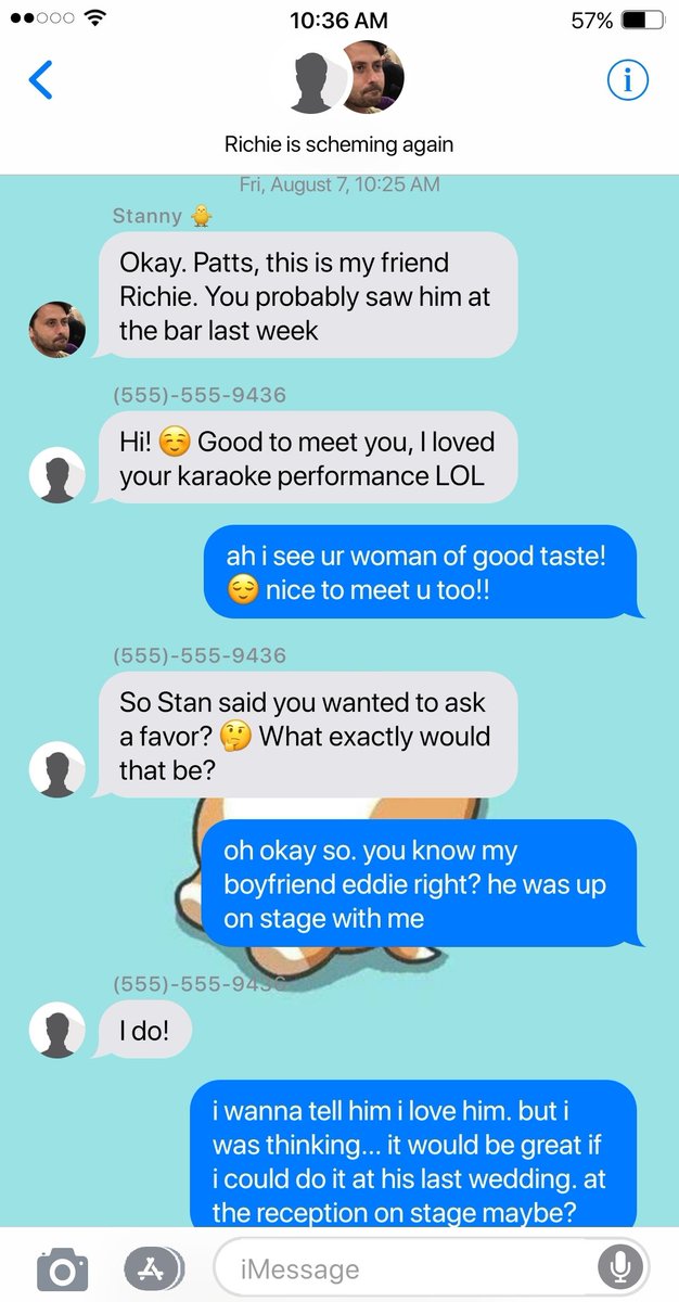 203 》 plans in place![feat. the loml, tiffany valentine]( richie's phone )