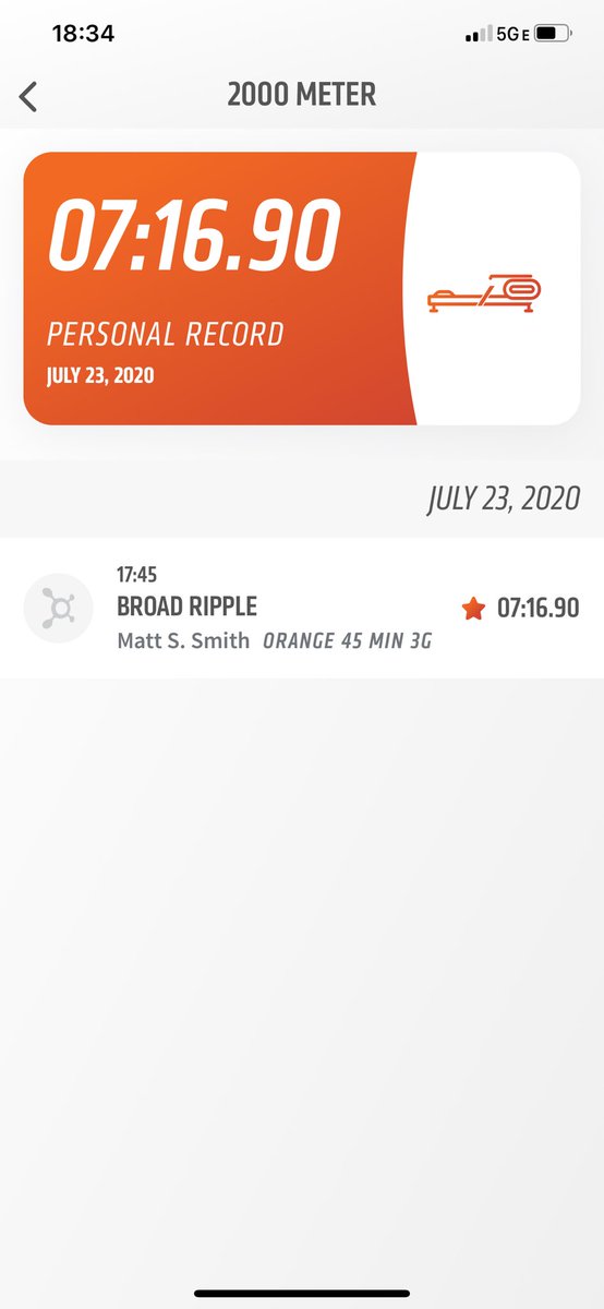 StevieAndLane's tweet photo. Today was the #2000MeterRow #RowingBenchmark at @orangetheory #OrangeTheoryFitness #OTF #OTFBroadRipple.
We were both happy - me at 7:16 & Lane at 8:05 for #2000meters! #row #rowing #RowingChallenge
#RunRowRepeat #BasePushAllOut #MoreLife #SplatPoints #KeepBurning #LiveLonger https://t.co/4BWDZzZ1E4