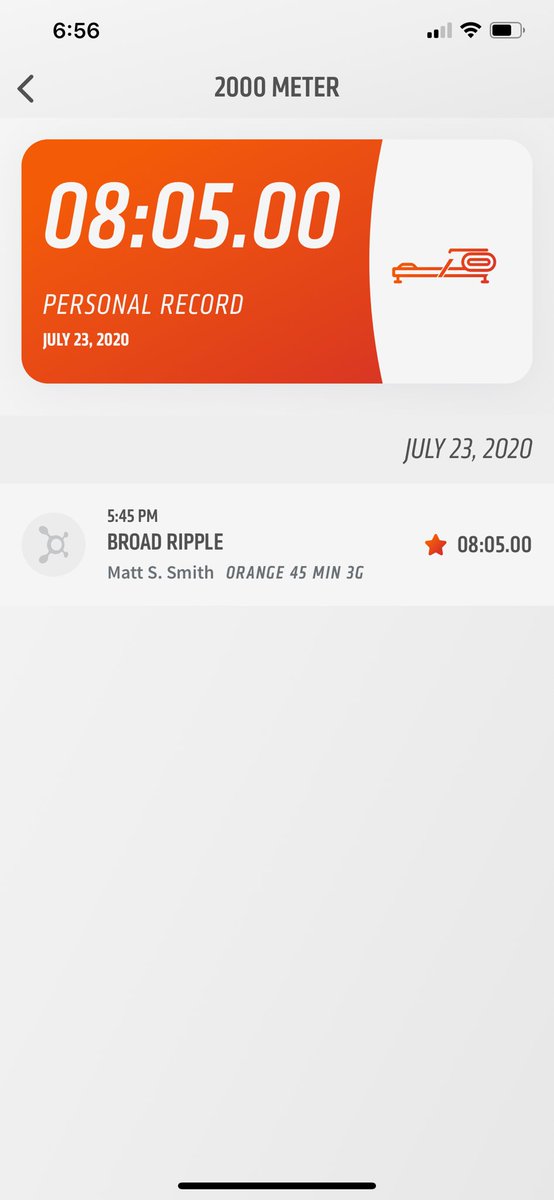 StevieAndLane's tweet photo. Today was the #2000MeterRow #RowingBenchmark at @orangetheory #OrangeTheoryFitness #OTF #OTFBroadRipple.
We were both happy - me at 7:16 & Lane at 8:05 for #2000meters! #row #rowing #RowingChallenge
#RunRowRepeat #BasePushAllOut #MoreLife #SplatPoints #KeepBurning #LiveLonger https://t.co/4BWDZzZ1E4