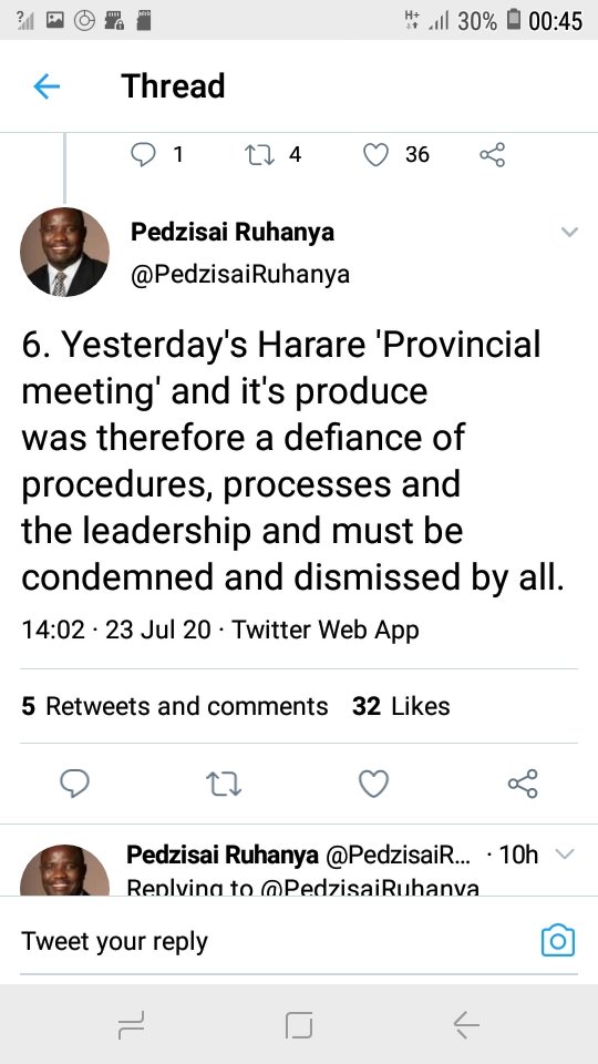 MichaelUch6's tweet photo. @Roy34513496 @IHaveADreamTod2 @DrThoko_Khupe @DMwonzora To your information 31july congress has postponed,coz she wont give up to Mwonzora knowing he already up front to grab the party https://t.co/S8PgwC9XZK