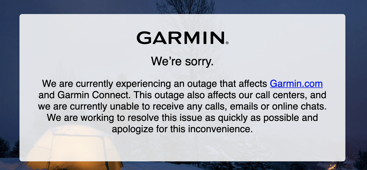 StayInTouch101's tweet photo. Many of you may be aware that Garmin services and gone down after a ransomware attack - possibly WastedLocker.  The reach is yet unknown.  If you have used your Garmin password on other  accounts, change those passwords.  For help https://t.co/0MnamqdGE6
#cybersecurity #passwords https://t.co/YxWTceu07U