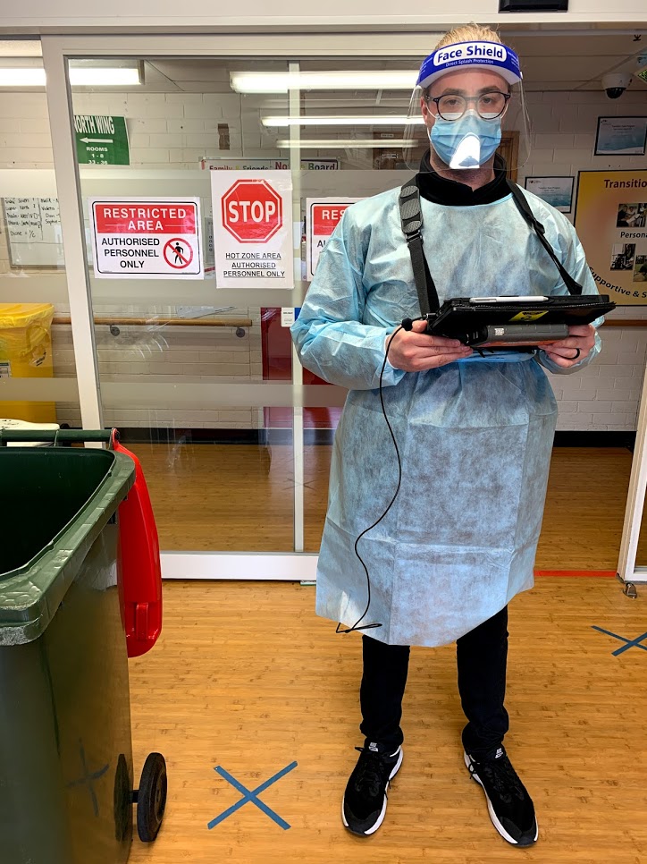 WiFi_Will's tweet photo. WiFi Surveys in 2020. 
(gloves came after photo)
@ekahau #ekahau #ekahausidekick https://t.co/VrTVJJlcNs