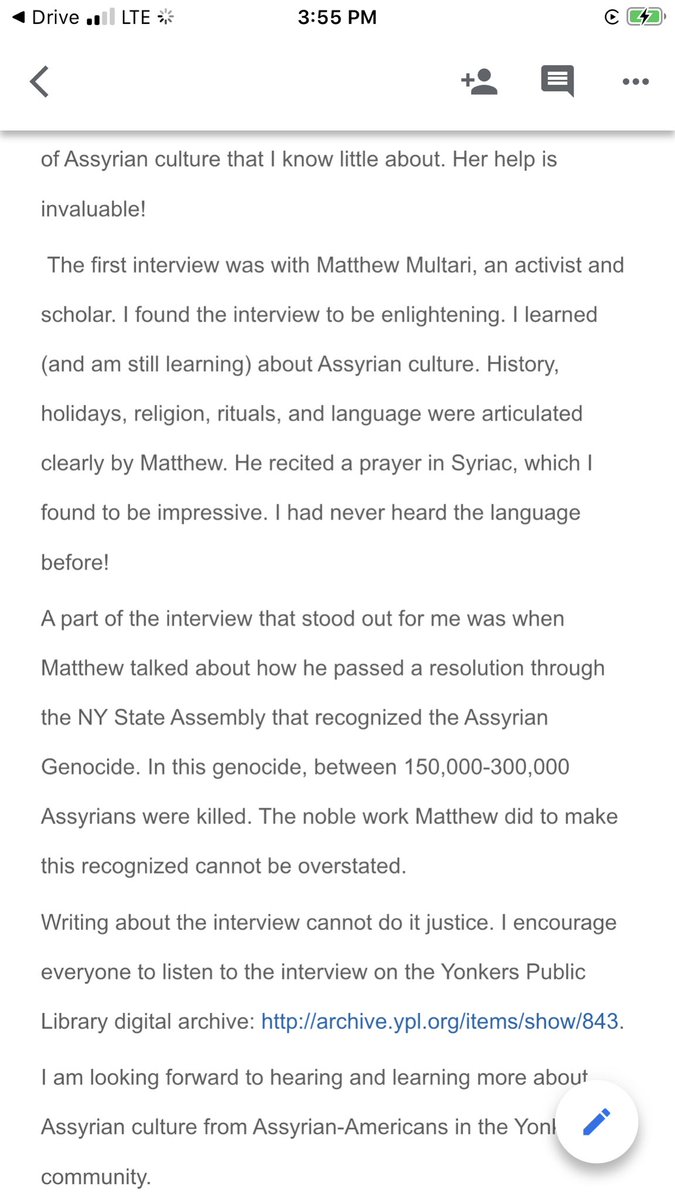 Fufi50475023's tweet image. #Assyrianoralhistory.                                #Yonkerspubliclibrary.                         #ASA
