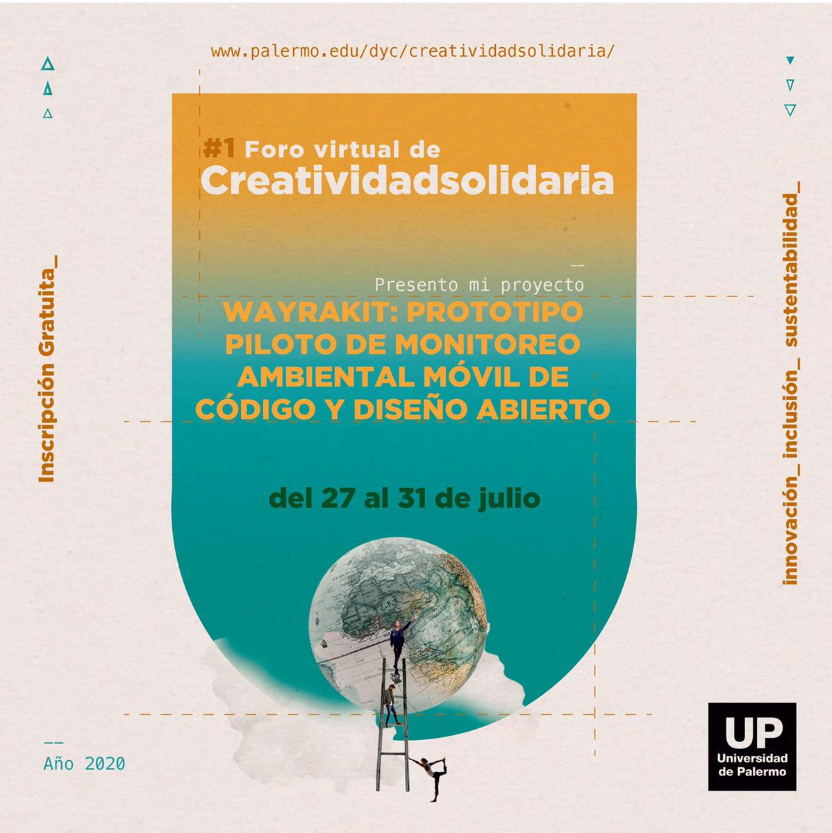 MADIS_UDENAR's tweet photo. 30-07-20 acompáñanos https://t.co/O9T3aJoJ2t estaremos presentando Wayrakit: un dispositivo emergente de las tecnologías cívicas aplicadas a la mitigación de los efectos negativos que dejan sobre el medio ambiente las conductas individuales #FactorMadis https://t.co/UZUYhxNROY