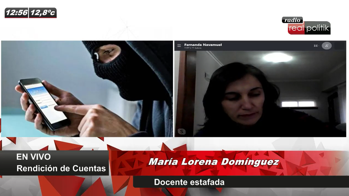 RealpolitikFM's tweet photo. [VIDEO] #CIBERROBO | "Te hacen generar un usuario y consiguen acceso a la cuenta", contó una víctima https://t.co/ecFxJCEfHz https://t.co/iWsS62kVkQ