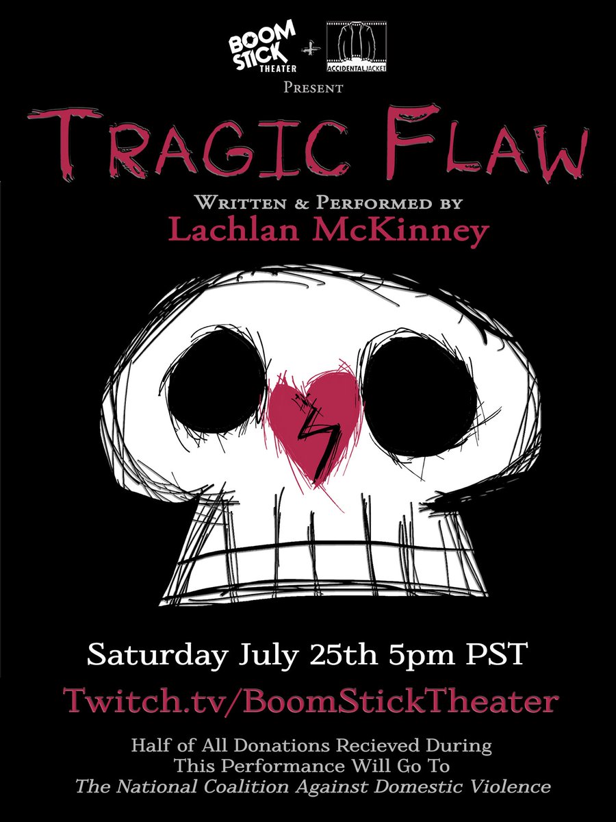 This Saturday! Join us for some #sociallydistant quarantine style #livestream #theater 5pm PST at twitch.tv/BoomStickTheat…