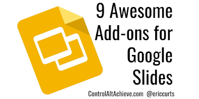 ericcurts's tweet photo. 9 Awesome Add-ons to Supercharge Google Slides https://t.co/vRVxkMRVPF #GSuiteEDU
#ControlAltAchieve https://t.co/5cYq7Dg7ZW