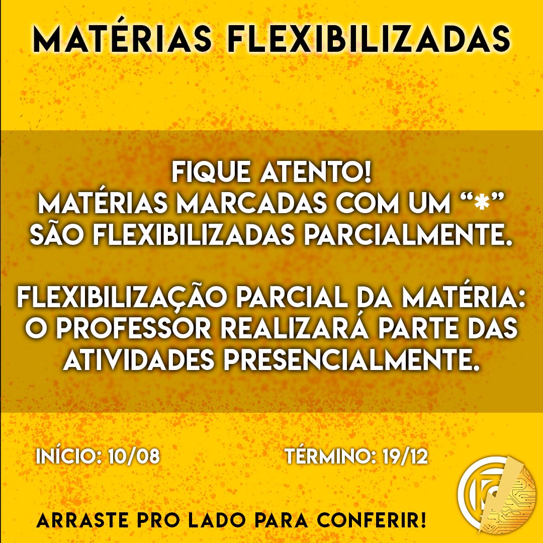 caeneufmt's tweet photo. Para facilitar o diálogo durante a live de amanhã, aqui estão as matérias que serão flexibilizadas.
Lembrando que amanhã temos a live às 18h do presidente do C.A Iago Venâncio juntamente com a coordenadora Camila Fantin.
Postagem Original: https://t.co/ENMjNkPTWm https://t.co/FAlBoliSRc