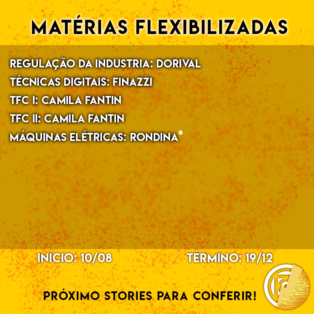 caeneufmt's tweet photo. Para facilitar o diálogo durante a live de amanhã, aqui estão as matérias que serão flexibilizadas.
Lembrando que amanhã temos a live às 18h do presidente do C.A Iago Venâncio juntamente com a coordenadora Camila Fantin.
Postagem Original: https://t.co/ENMjNkPTWm https://t.co/FAlBoliSRc