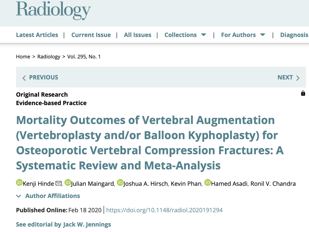 JoshuaAHirsch's tweet image. #CallingAll @SIRspecialists! @TheASNR will be hosting a #webinar analyzing mortality in #VCF #patients. @SNISinfo @The_ASSR past president John Barr will join me 4 this exciting hour. #RegisterNow! 8/29 at 4PM-Q/A 2 follow-all welcome @OsteoporosisNOF us02web.zoom.us/webinar/regist…