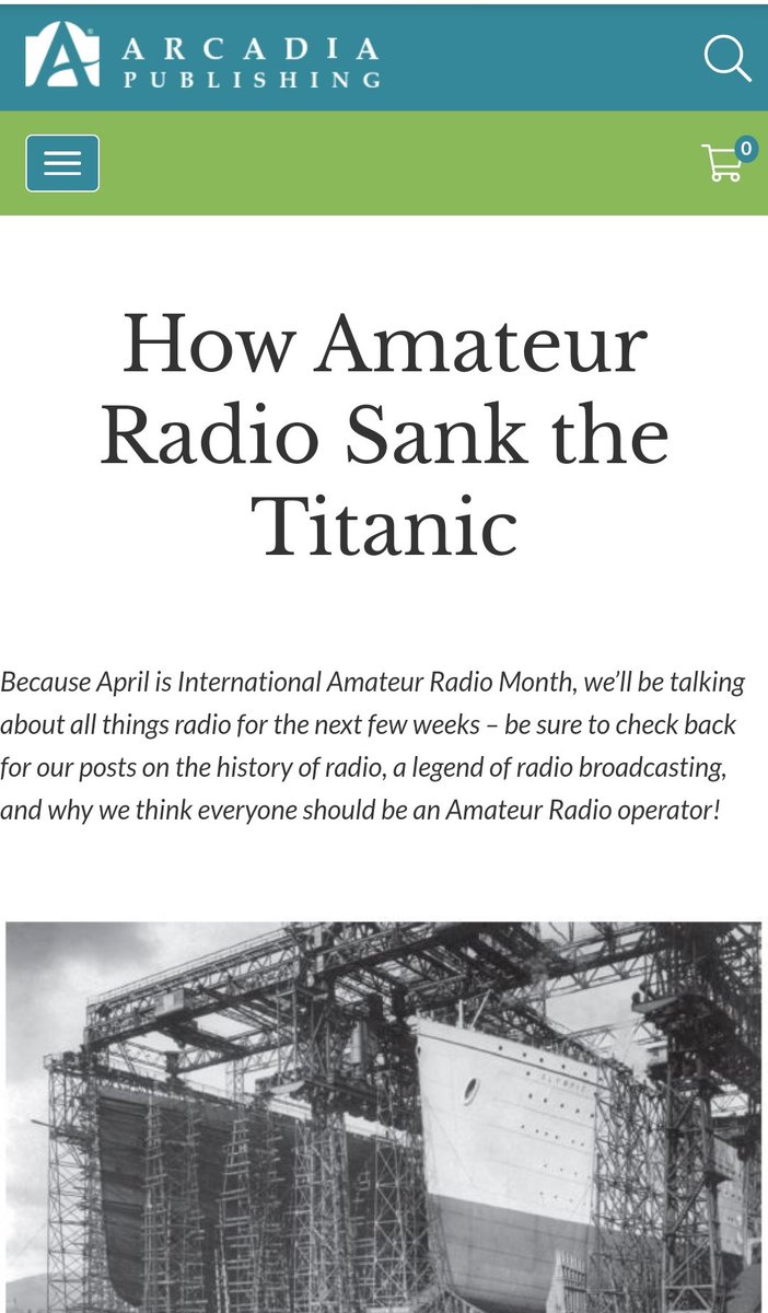 Dan kalau kita selongkar dalam sejarah.. benda ni bukan 1st time terjadiMasa diorang cipta radio pada tahun 1880,muncullah golongan pengguna-penguna radio amateur,yang menggunakan radio secara suka-suka.Tapi kesan buruk radio ni banyak, antaranya Titanic